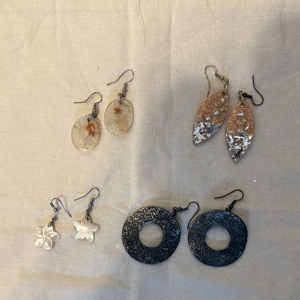 Elegant Mixed Color Earrings Set